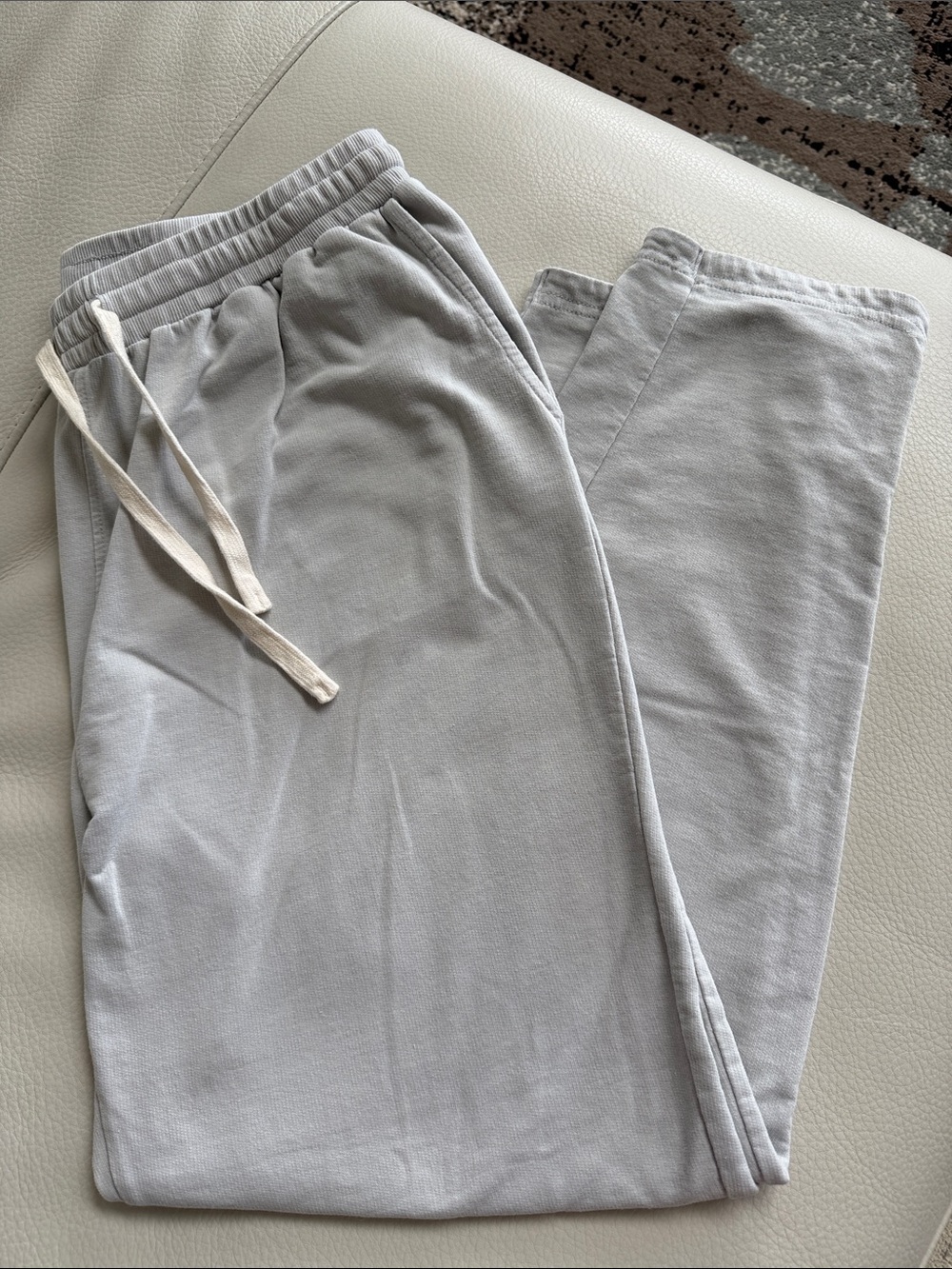 Jane and Delancey Light Cream Drawstring Jogger Pants